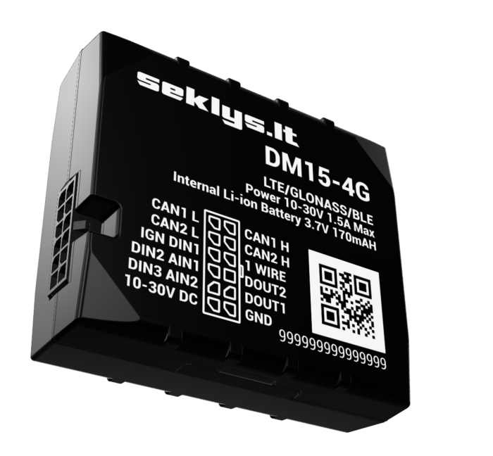 GPS seklys DM15-4G su CAN